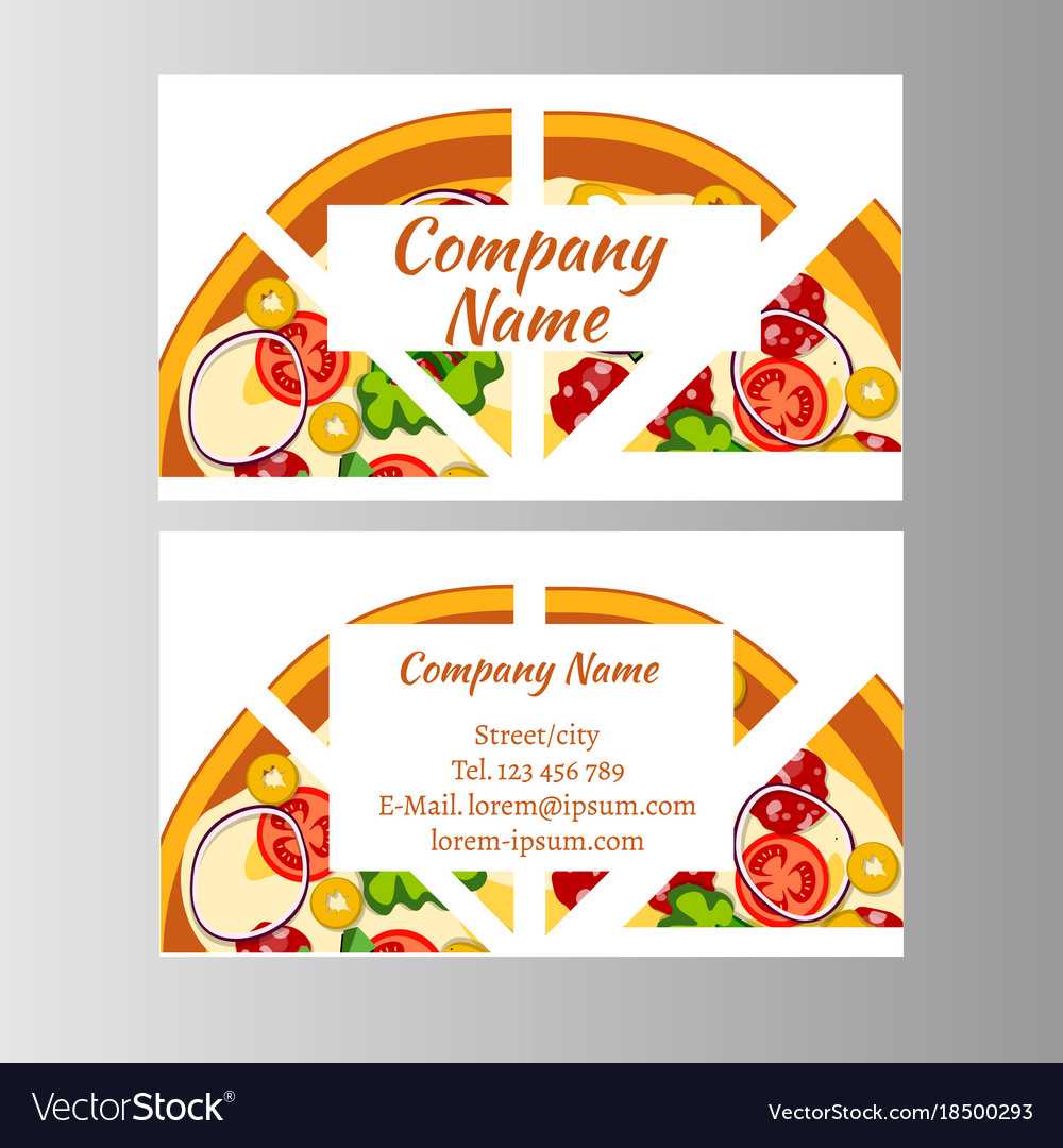 Two Business Card Template For Pizza Delivery Intended For Frequent Diner Card Template