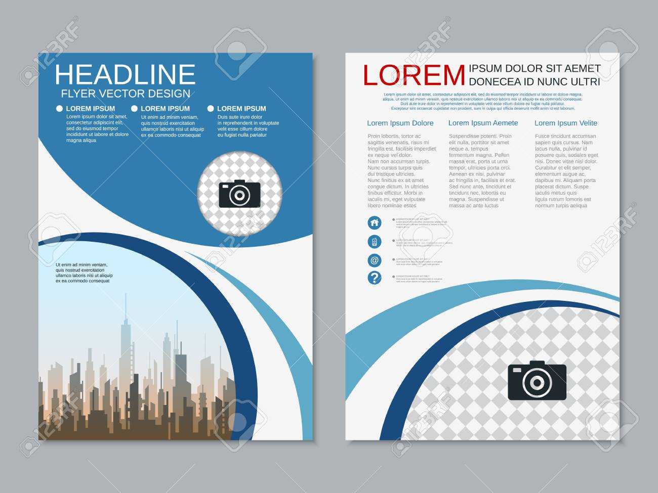 Two Sided Brochure Template – Dalep.midnightpig.co Inside One Sided Brochure Template