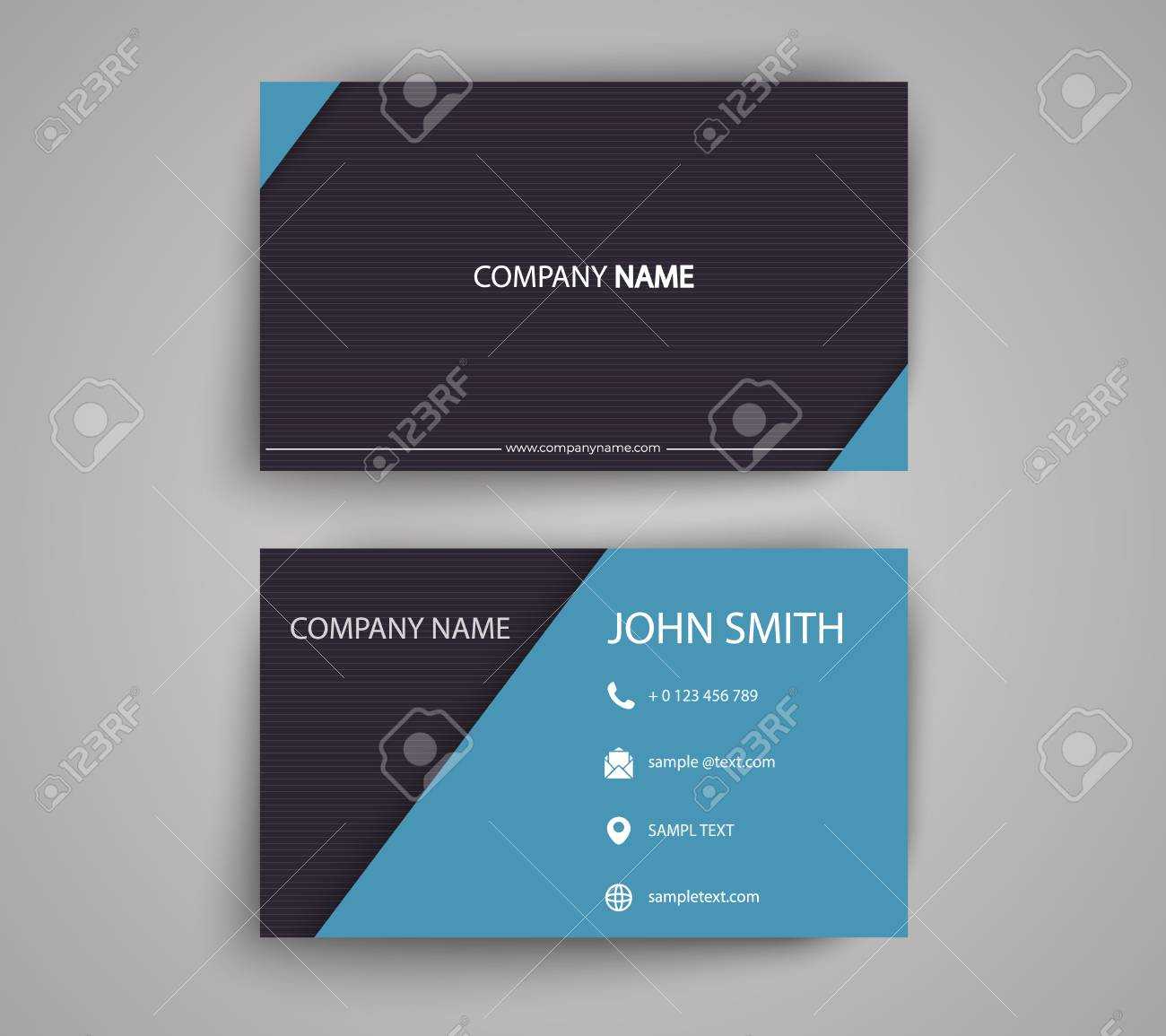 Two Sided Business Card Design – Yeppe In Double Sided Business Card Template Illustrator