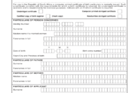 Unabridged Birth Certificate Form - Fill Online, Printable intended for South African Birth Certificate Template