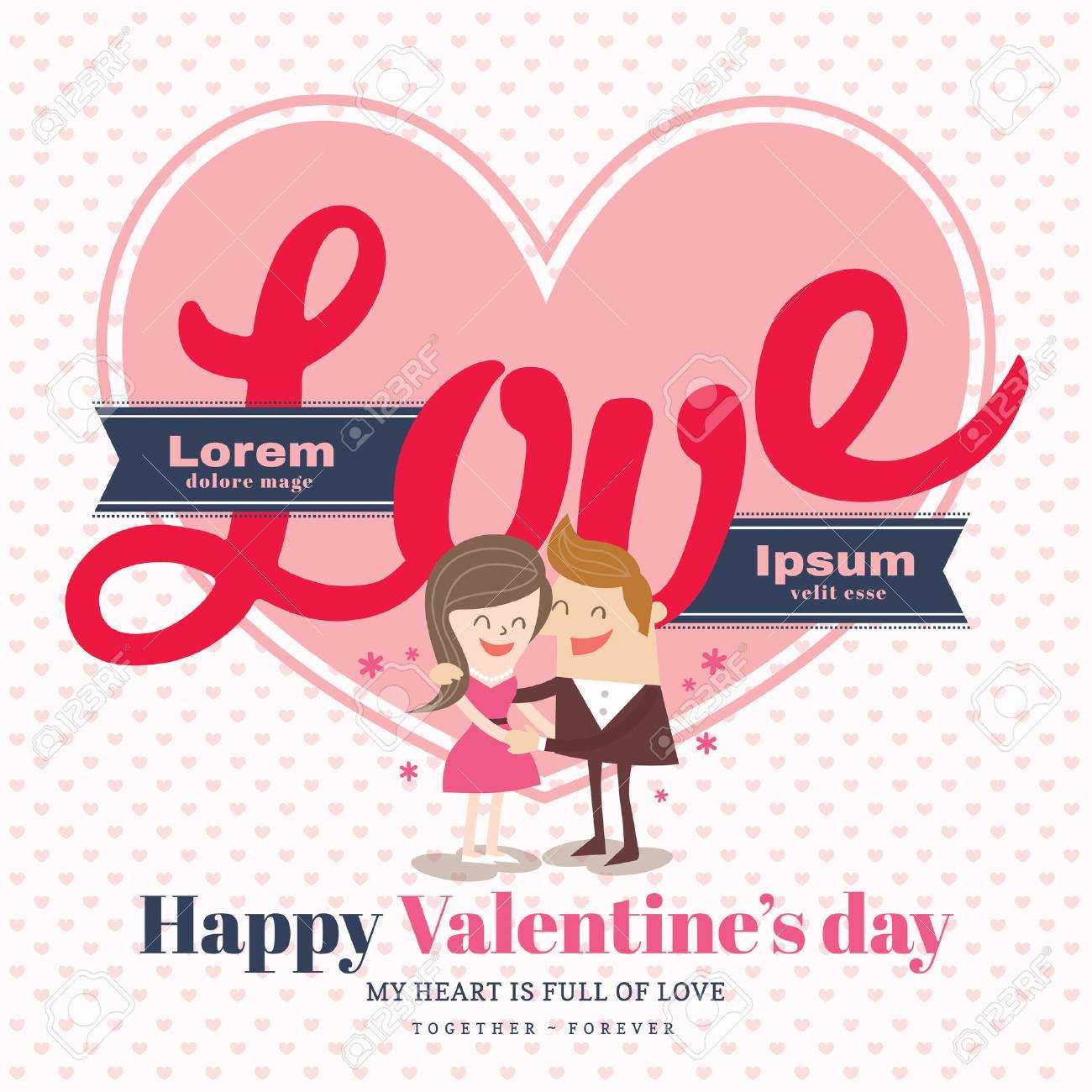 Valentine's Day Card Template With Love Word With Valentine Card Template Word