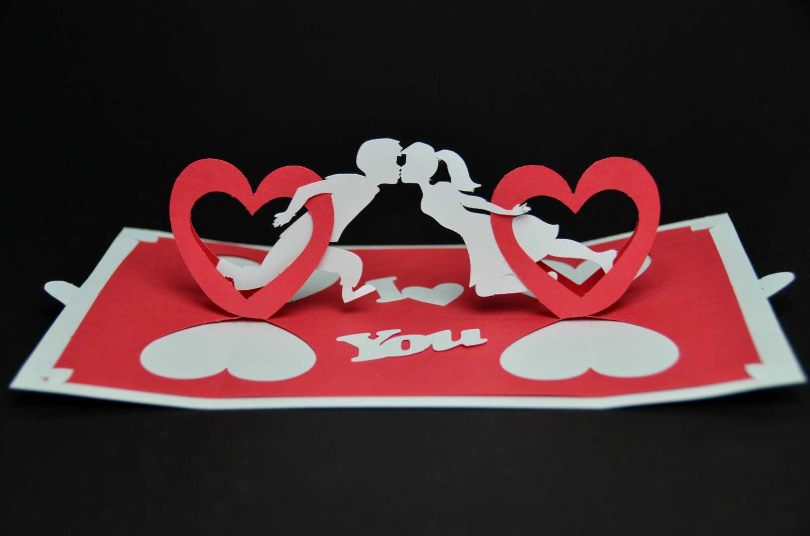 Valentine's Day Pop Up Card: Twisting Hearts Tutorial Pertaining To 3D Heart Pop Up Card Template Pdf