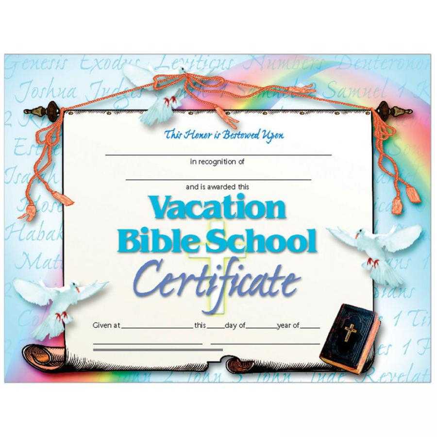 Vbs Certificate Template - Calep.midnightpig.co For Free Vbs Certificate Templates