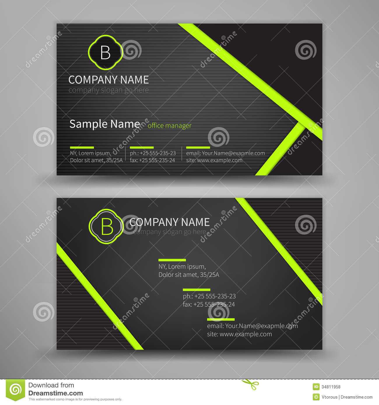 Vector Abstract Creative Business Cards Stock Vector Throughout Google Search Business Card Template