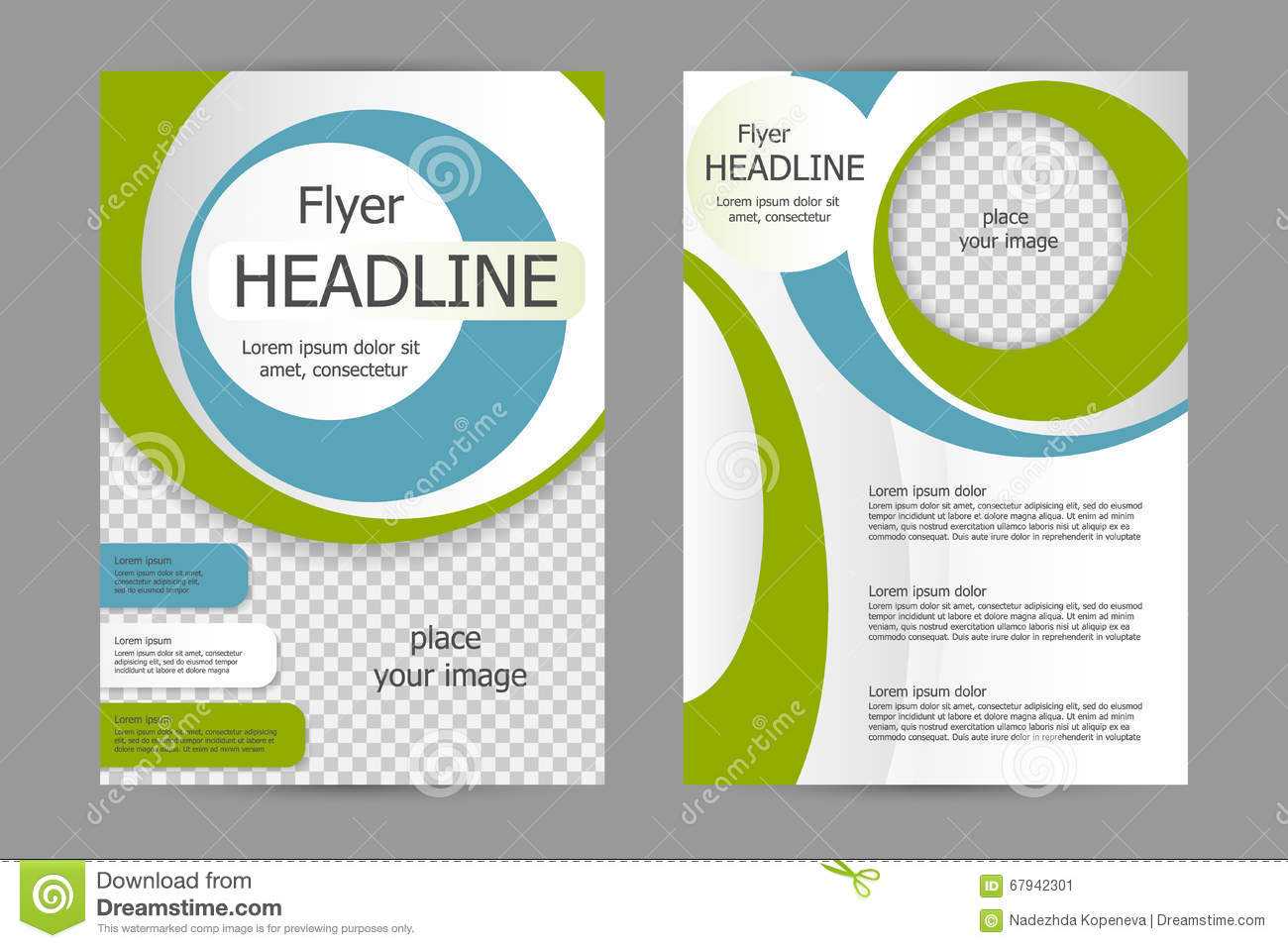 Vector Flyer Template Design Stock Vector – Illustration Of Within Training Brochure Template