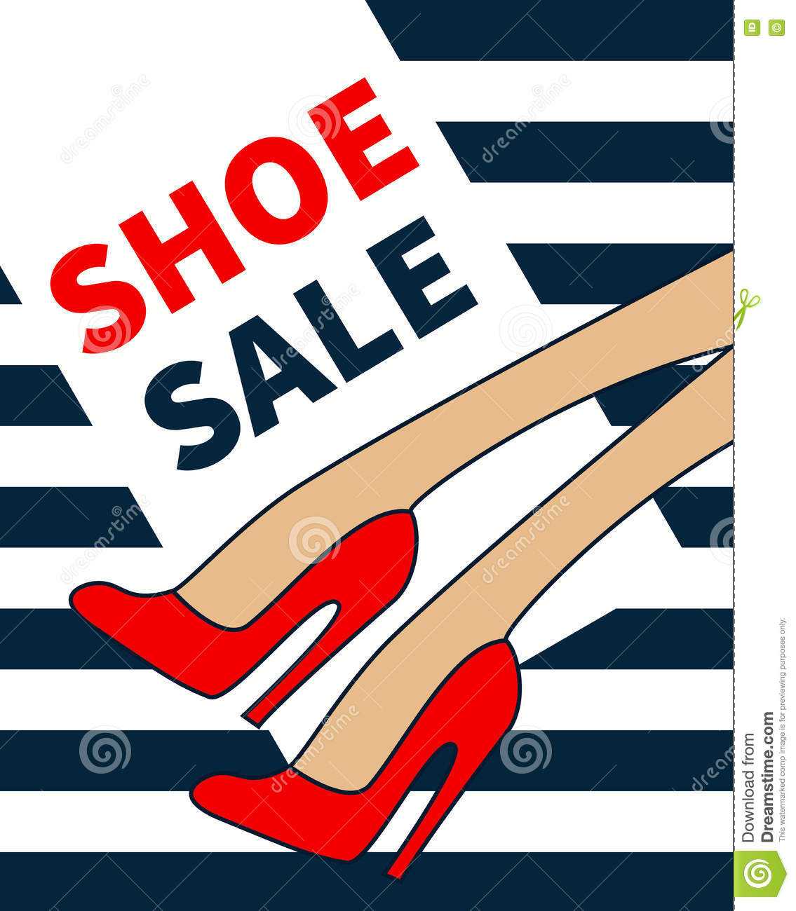 Vector Shoe Sale Stock Vector. Illustration Of Heels – 80561068 Pertaining To High Heel Template For Cards