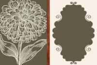 Vintage Flower Card Template Ai, Svg, Eps File | Free with regard to Free Svg Card Templates