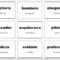 Vocabulary Flash Cards Using Ms Word Intended For Queue Cards Template