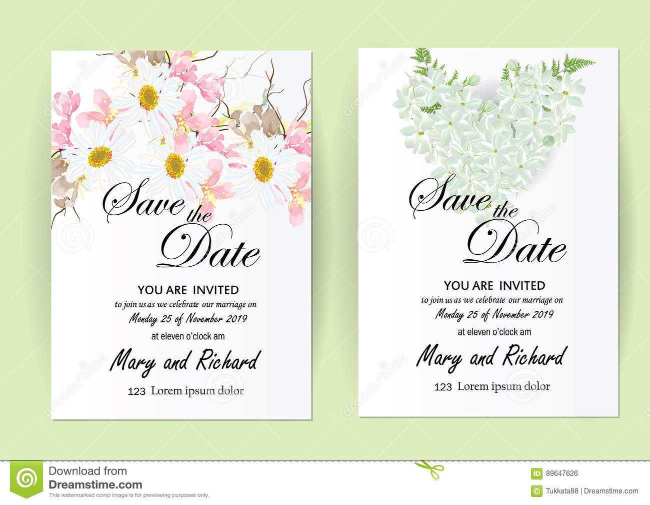 Wedding Invitation Card Flowers,jasmine Stock Illustration Inside Wedding Card Size Template
