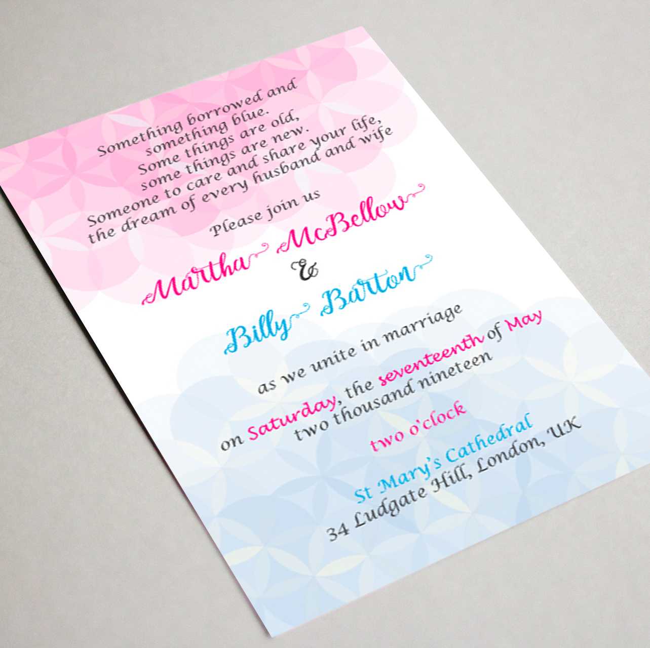 Wedding Invitation Card Template 🎔 "flower Of Life" Within Invitation Cards Templates For Marriage