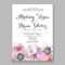 Wedding Invitation Card Template With Magenta And Navy Blue Rose Regarding Church Wedding Invitation Card Template