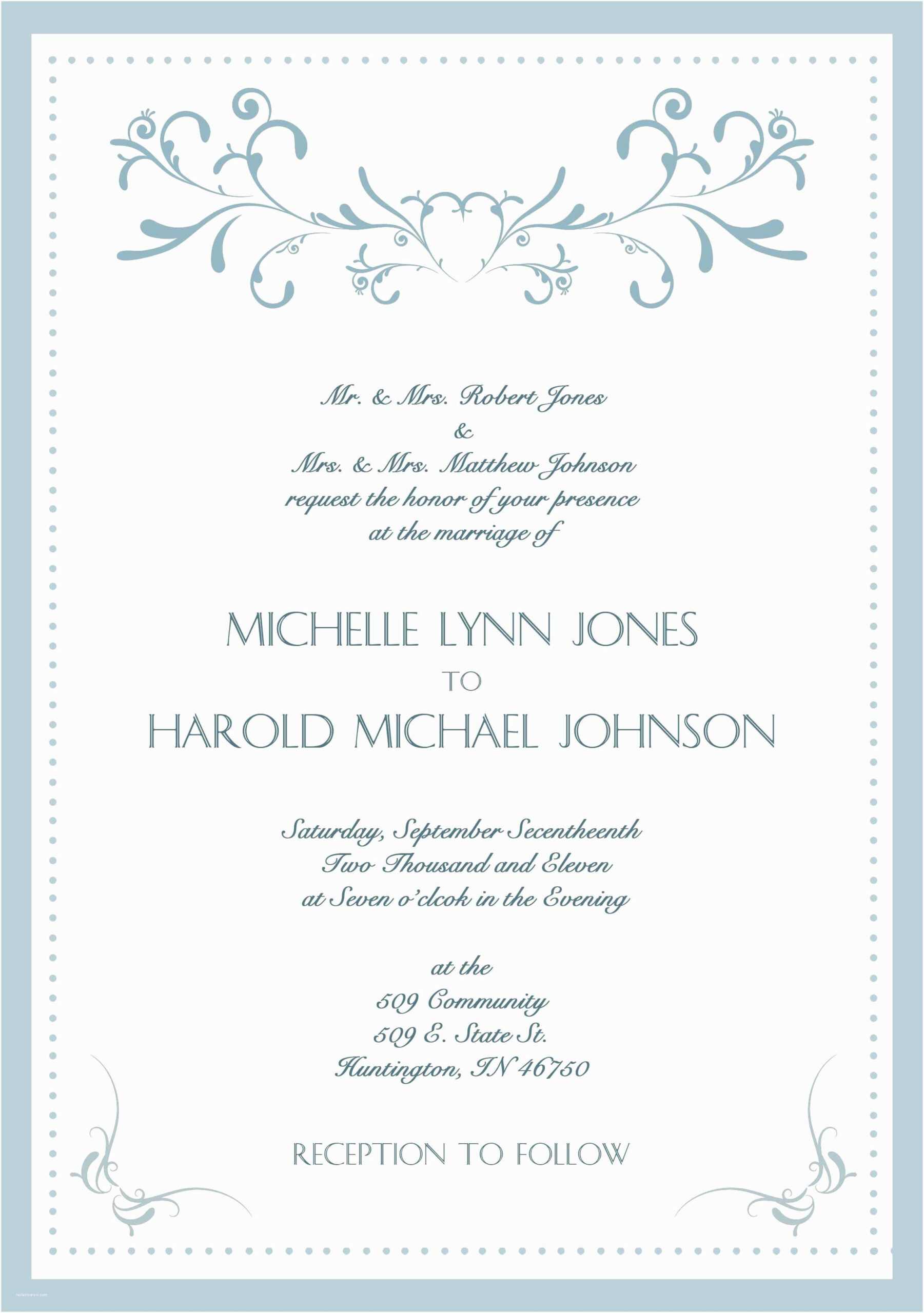 Wedding Invitation Cards Samples Sample Wedding Invitations Throughout Sample Wedding Invitation Cards Templates