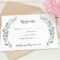 Wedding Rsvp Card Template Printable Rsvp Card | Leaves In Template For Rsvp Cards For Wedding