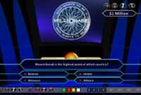 Who Wants To Be A Millionaire Demonstration [Hd, Ppt 2010, Us Clock Format] for Who Wants To Be A Millionaire Powerpoint Template