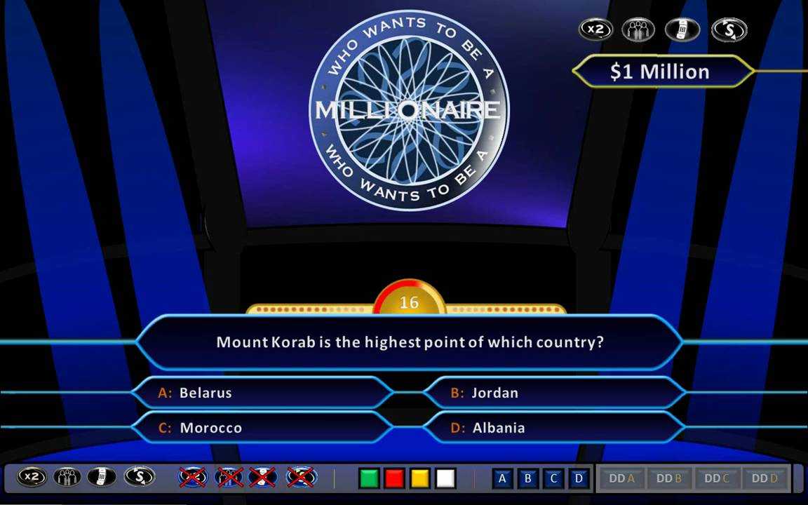 Who Wants To Be A Millionaire Demonstration [Hd, Ppt 2010, Us Clock Format] For Who Wants To Be A Millionaire Powerpoint Template