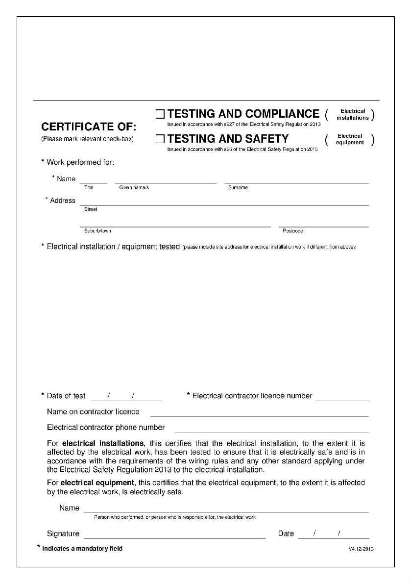 Why You Need An Electrical Compliance Certificate – Blog Pertaining To Certificate Of Compliance Template