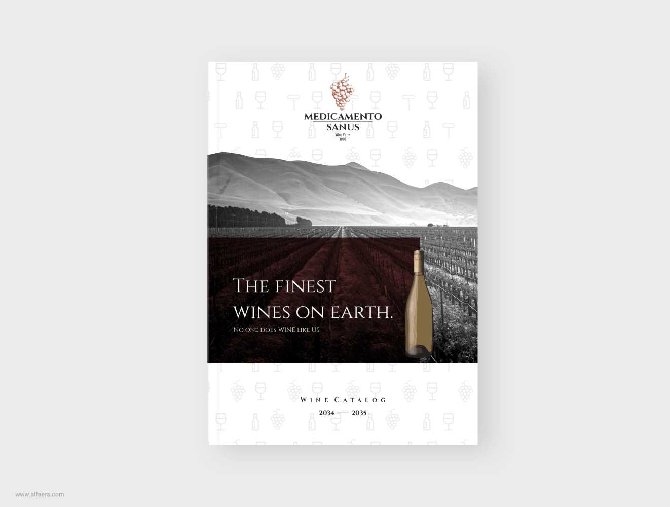 Wine Catalog Brochure Template With Regard To Wine Brochure Template