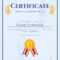 Winner Certificate Diploma Template With Seal Award Decoration.. For Winner Certificate Template