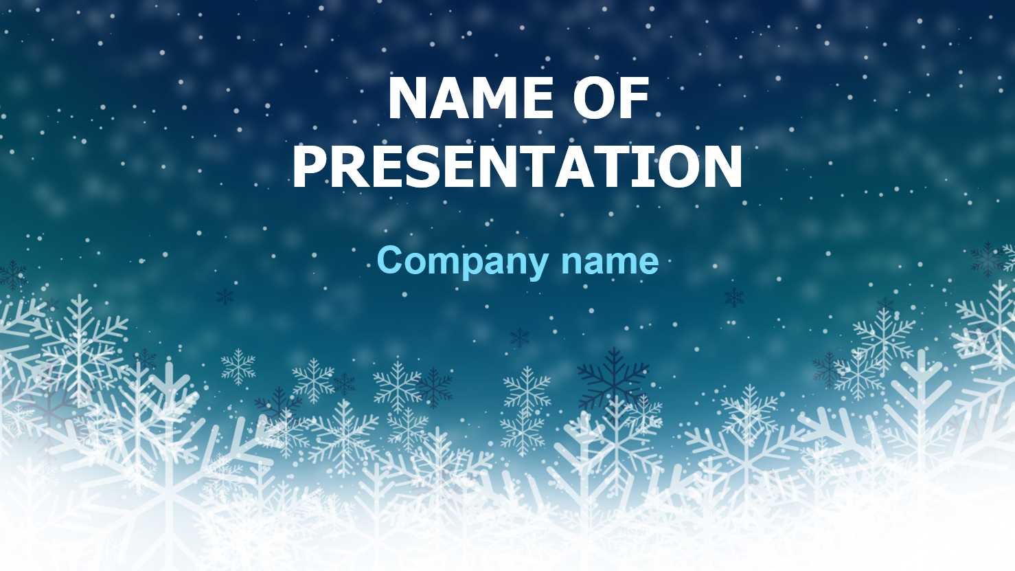 Winter Powerpoint Background – Calep.midnightpig.co Intended For Snow Powerpoint Template