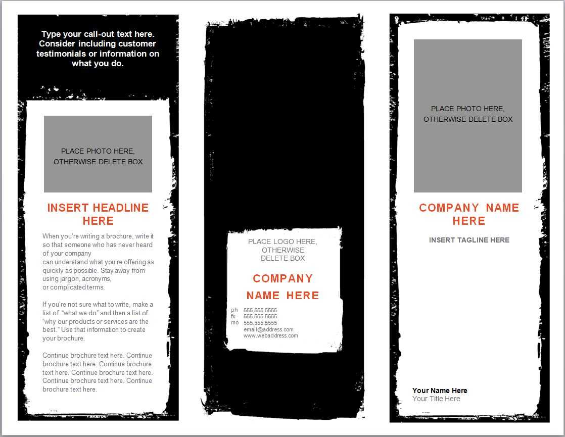 Word Brochure Template | Brochure Template Word For Free Brochure Templates For Word 2010