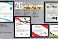Word Certificate Template - 53+ Free Download Samples inside Award Certificate Templates Word 2007