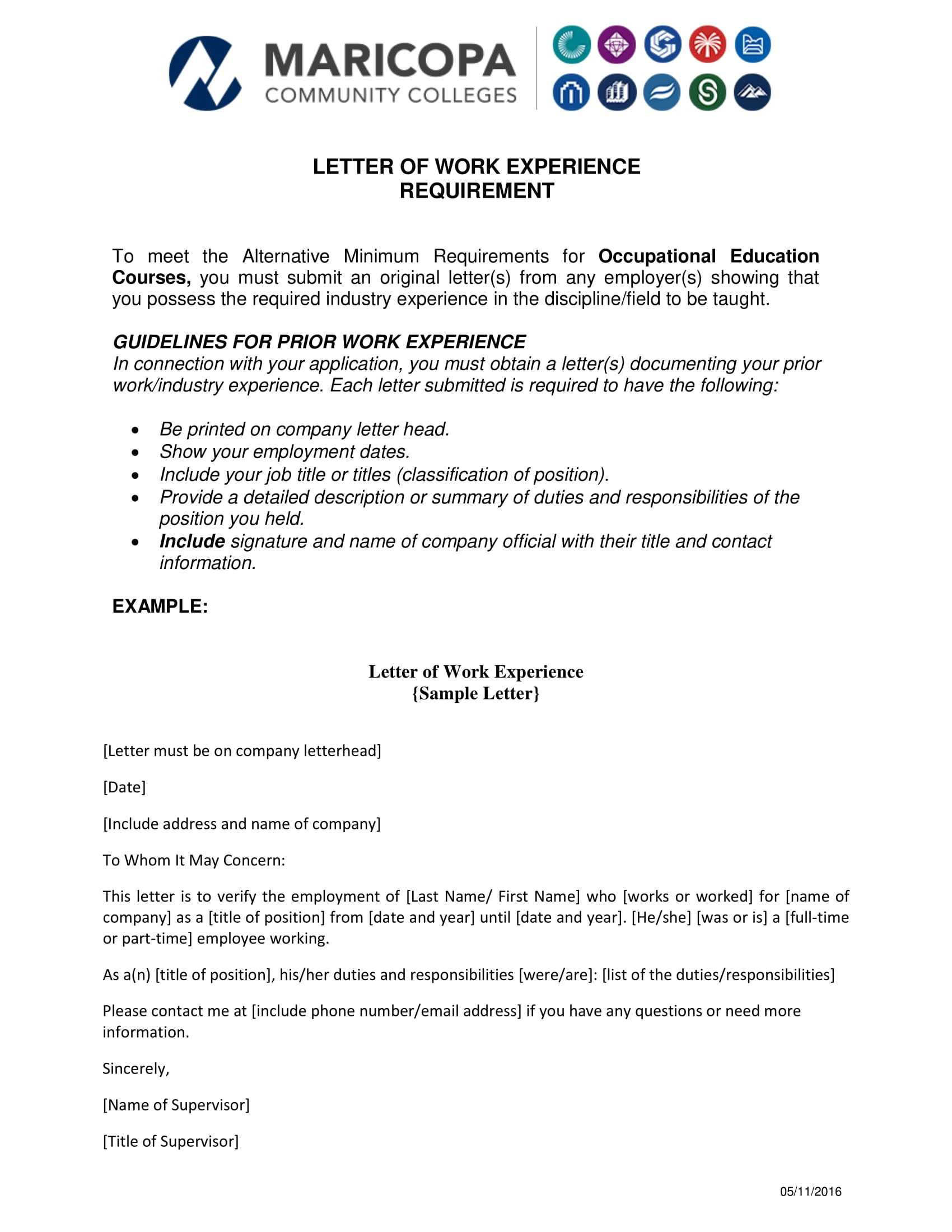 Work Experience Letter Format – Dalep.midnightpig.co For Template Of Experience Certificate