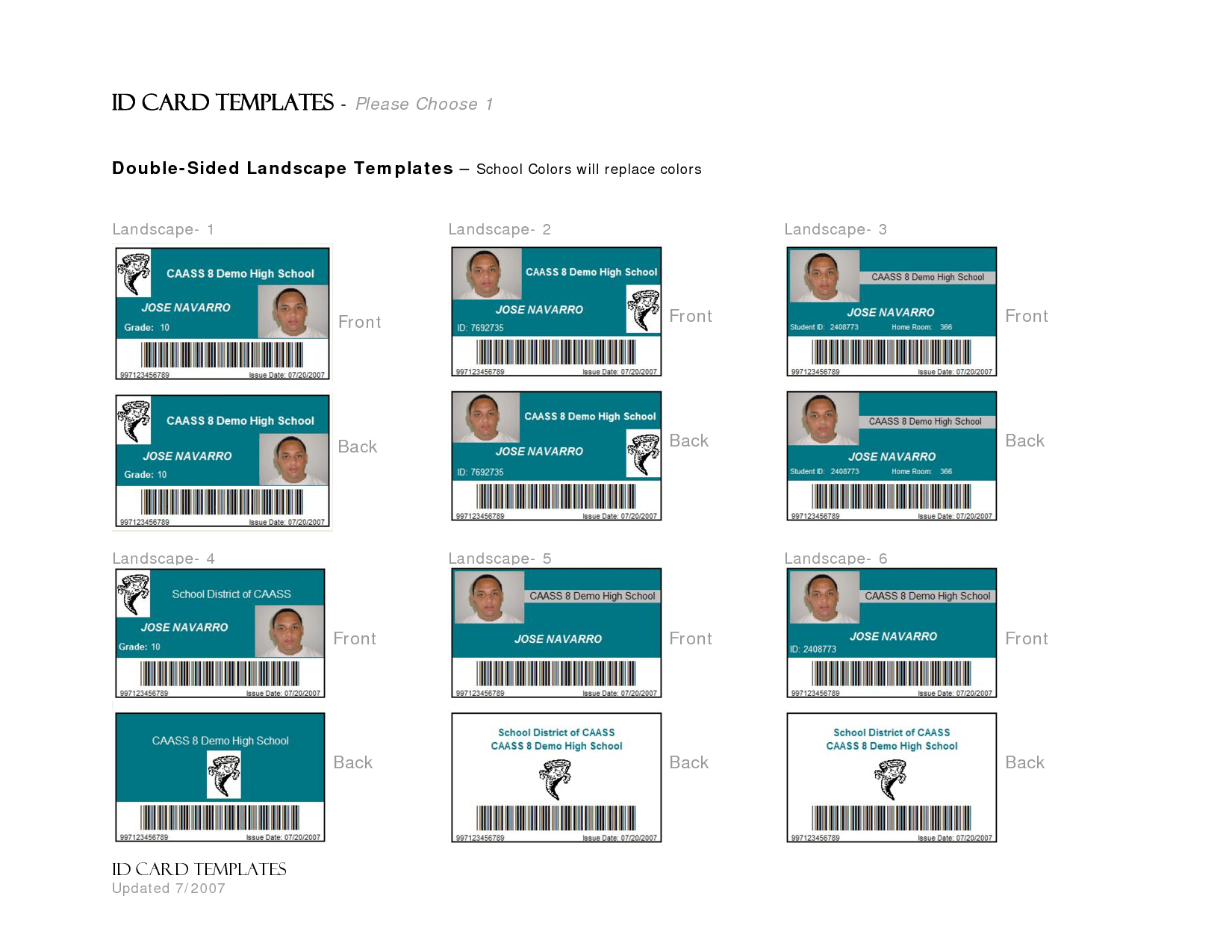 Work Id Templates - Dalep.midnightpig.co For High School Id Card Template