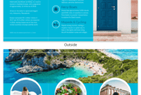 World Travel Tri Fold Brochure regarding Island Brochure Template