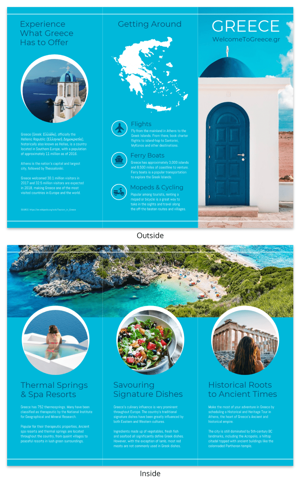 World Travel Tri Fold Brochure Regarding Island Brochure Template