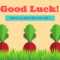 Yellow Illustrated Radish Good Luck Card – Templatescanva Within Good Luck Card Templates