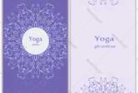 Yoga Gift Certificate Template intended for Yoga Gift Certificate Template Free