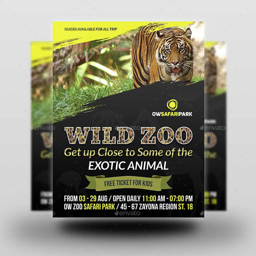 Zoo Flyer Template With Regard To Zoo Brochure Template